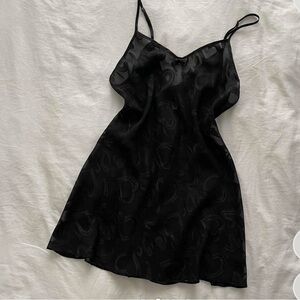 Sheer heart slip mini dress